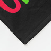 Meowy Christmas Xmas Lights Black Cat Pajamas Fami Fleece Deken (Hoek)