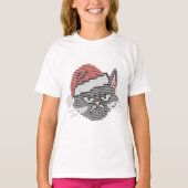Meowy Christmas Ya Filthy Animal - Ugly Cat T-shirt (Voorkant)
