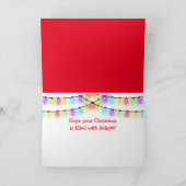 Meowy en Bright Cat Christmas Feestdagen Kaart (Binnen)