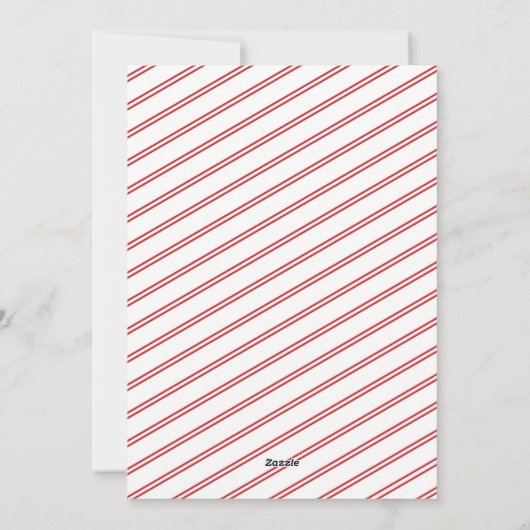 Meowy en Bright | Rood | Foto Pet Feestdagenkaart (Achterkant)