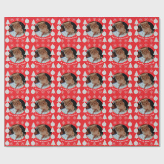 Meowy en helder, kattenfoto, Kerstmis Cadeaupapier