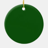Meowy kat Kerst rood groen twinkel lampjes Keramisch Ornament (Achterkant)