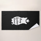 MEOWY Kerst Badhanddoek (Badhanddoek)