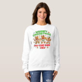 "Meowy Kerst Bakploeg Sweatshirt (Voorkant volledig)