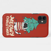 Meowy Kerst Grappige Kat Liefhebber Case-Mate iPhone Case (Achterkant (horizontaal))