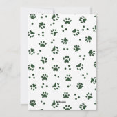 Meowy Kerst Moderne Pet Vakantie Feestdagenkaart (Achterkant)