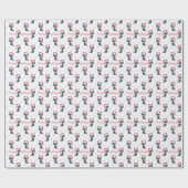 Meowy Kerst Schattigee Kitten Wrapping Papier (Vlak)