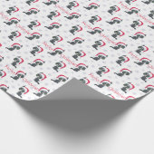 Meowy Kerst Schattigee Kitten Wrapping Papier (Hoek)