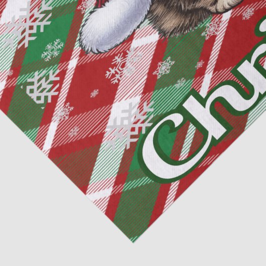 Meowy Kerst Tissue Paper Tissuepapier (Detail)