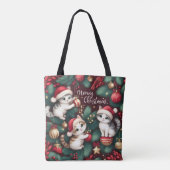 Meowy Kerst - Tote Bag (Achterkant)