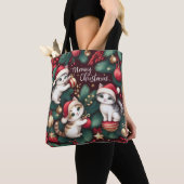 Meowy Kerst - Tote Bag (Dichtbij)