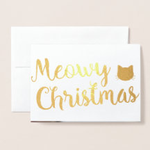 Meowy Kerst Vakantie Kat Pun Design