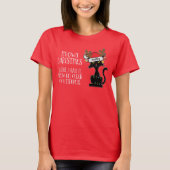 Meowy Kersta Sarcastic Cat  Name T-shirt (Voorkant)