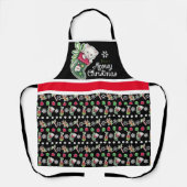 Meowy Kerstappron Schort (Voorkant)
