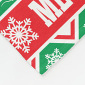 Meowy kerstbanket! Ooglijk XMAS-ontwerp! Fleece Deken (Hoek)