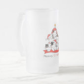 Meowy Kerstbevrokken Mok Glass Beer (Voorkant links)