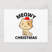 Meowy kerstBriefkaart Briefkaart (Voorkant)