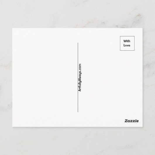 Meowy kerstBriefkaart Briefkaart (Achterkant)