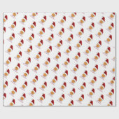 Meowy kerstcadeautje cadeaupapier (Vlak)