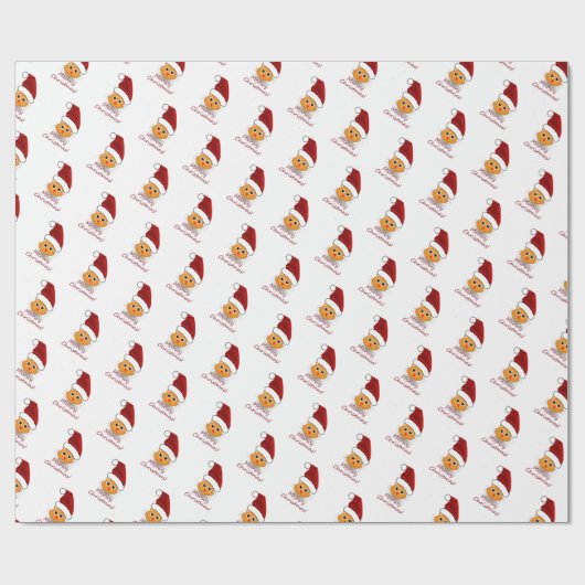 Meowy kerstcadeautje cadeaupapier (Vlak)