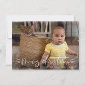 Meowy kerstcadeautje kerstfeestdag foto feestdagenkaart (Voorkant)