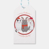 Meowy kerstcadeautjes cadeaulabel (Voorkant)