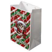 Meowy Kerstcadeauzak Medium Cadeauzakje (Voorkant Gekanteld)