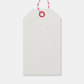 Meowy Kerstcute Cat Cadeaulabel (Achterkant)