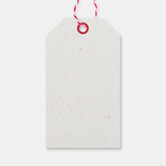 Meowy Kerstcute Cat Cadeaulabel (Achterkant)