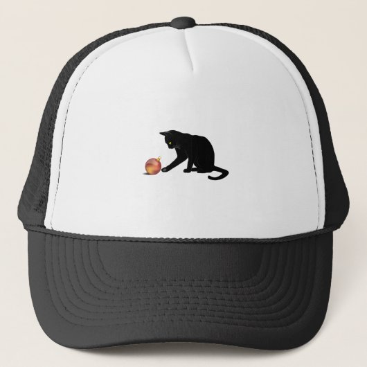 Meowy Kerstfeest Funny Cat Trucker Pet (Voorkant)