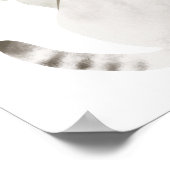 Meowy Kerstfeest Funny Kitty Cat Poster (Hoek)