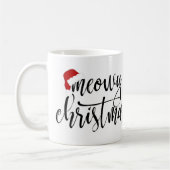 Meowy kersthandgeschreven script (met foto) koffiemok (Links)