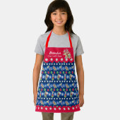 Meowy KerstHappy Reindeer Apron Schort (Insitu)
