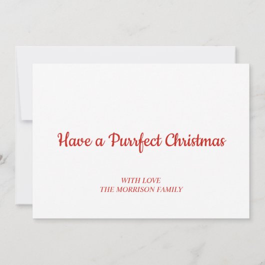 Meowy kerstKaart voor kattenbroodjes (Achterkant)