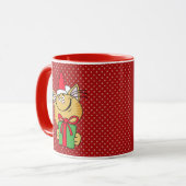 Meowy kerstkat 11 oz klassieke Mok (Voorkant links)