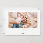 Meowy Kerstkat Foto Rode Vakantie Kaart (Achterkant)