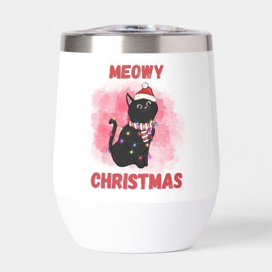 Meowy Kerstkat gepersonaliseerd (Voorkant)