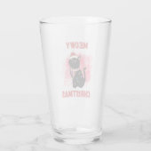 Meowy kerstkat glas (Achterkant)