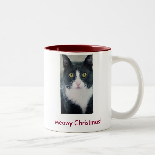 Meowy kerstkat Holiday Kat Mok Funny (Rechts)
