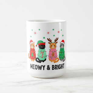 Meowy kerstkat koffiemok