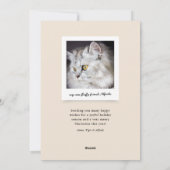 Meowy kerstkat Lover Holiday-fotokaart Feestdagenkaart (Achterkant)