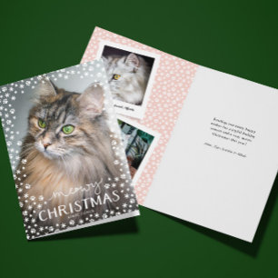 Meowy kerstkat Lover Holiday Greeting Kaart