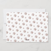 Meowy kerstkat met kerstmis feestdagenkaart (Achterkant)