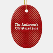 Meowy Kerstkat Oval Ornament (Achterkant)