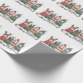 Meowy Kerstkat Schattigee Katten met Sinterklaas P Cadeaupapier (Hoek)