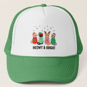Meowy kerstkat trucker pet