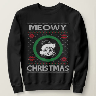 Meowy kerstkat Ugly Sweater for Holiday