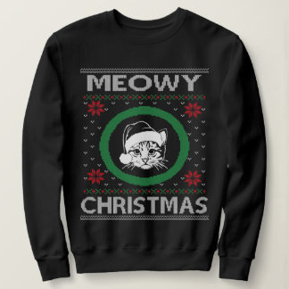 Meowy kerstkat Ugly Sweater for Holiday