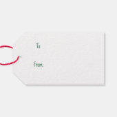 Meowy kerstkatten cadeaulabel (Achterkant Horizontaal)