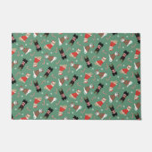 Meowy kerstkatten deurmat (Voorkant)